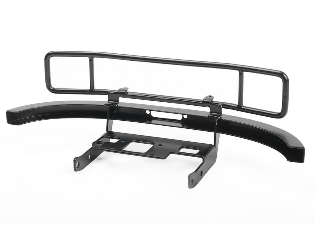 RC4WD RANCH STEEL FRONT WINCH BUMPER W/ IPF LIGHTS FOR AXIAL 1/10 SCX10 II UMG10 (BLACK)