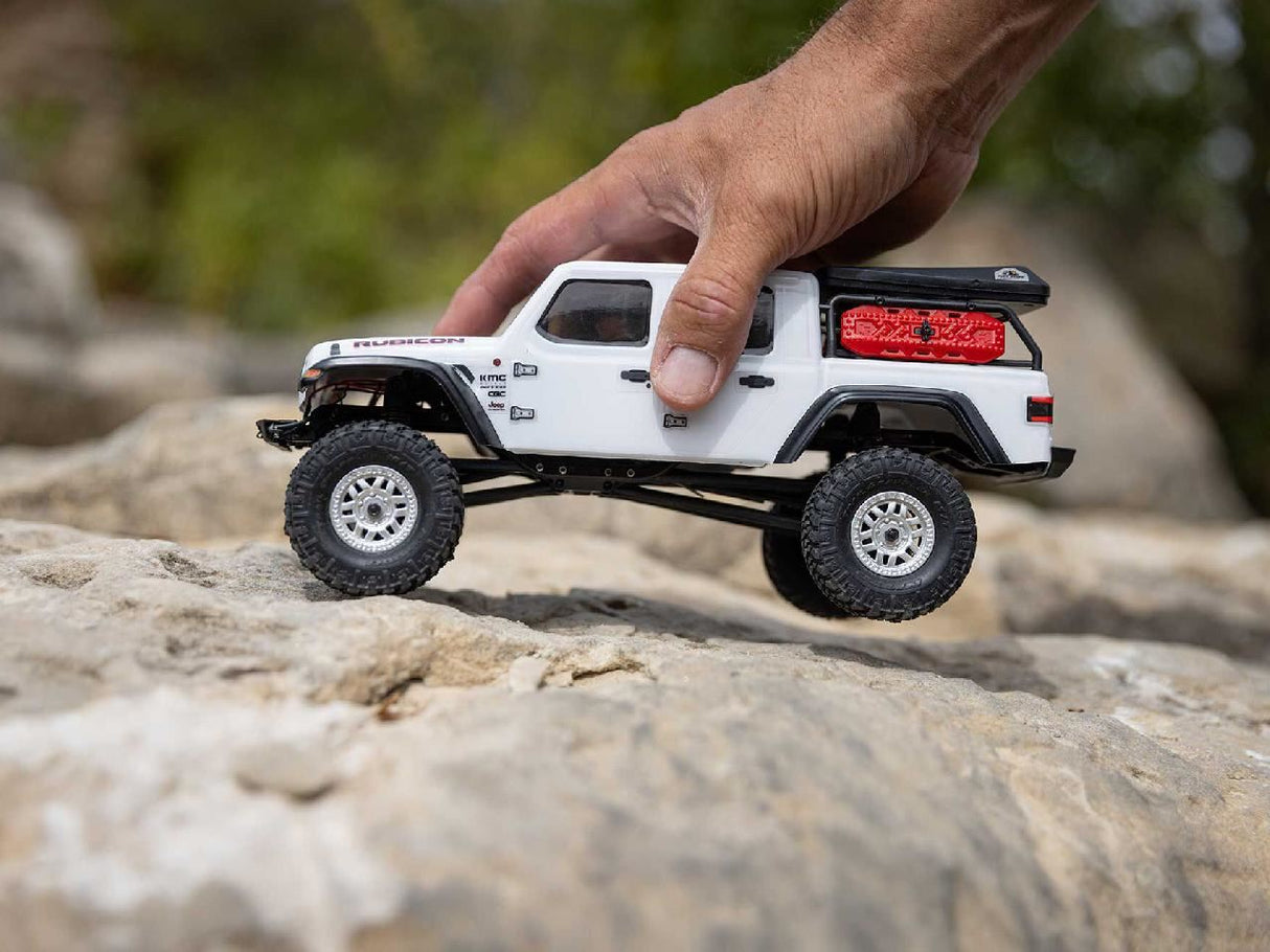 Axial SCX24 Jeep Gladiator 4WD Rock Crawler RTR, White