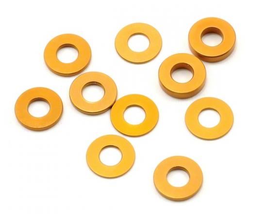 Schumacher Alloy Spacers M4x9mm 0.5;1;2mm (pk10)
