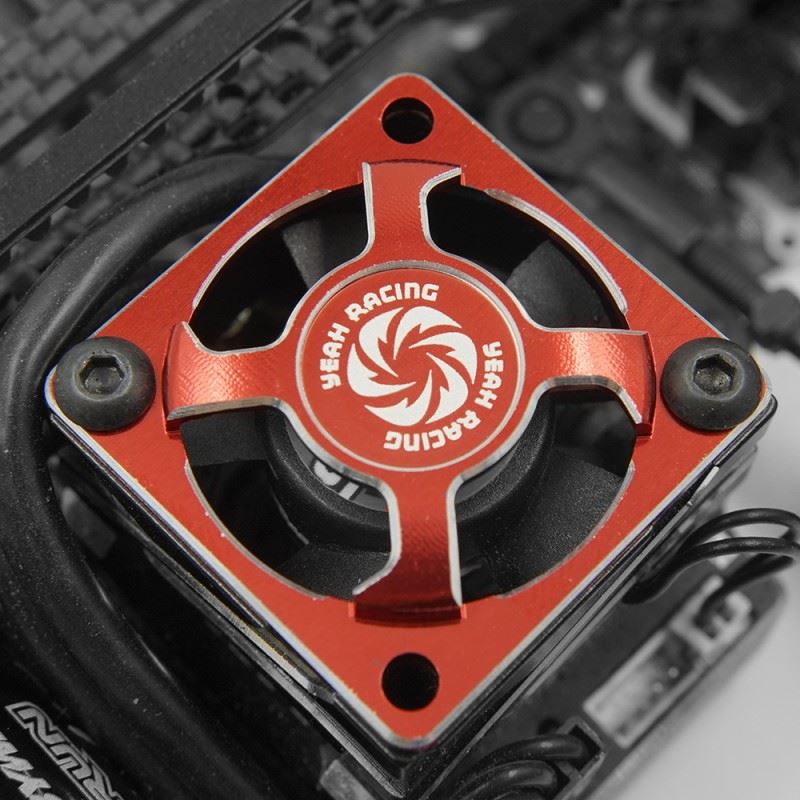 Yeah Racing Aluminum 30x30mm Fan Protector Black