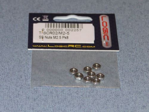 RACTIVE SS Nuts M2.5 Pk8