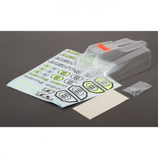 TLR Body Set, Clear: 8IGHT-E 4.0