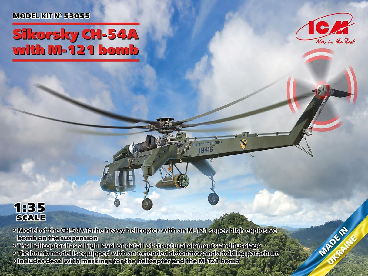 Icm Sikorsky Ch-54A Tarhe With M-121 Bomb