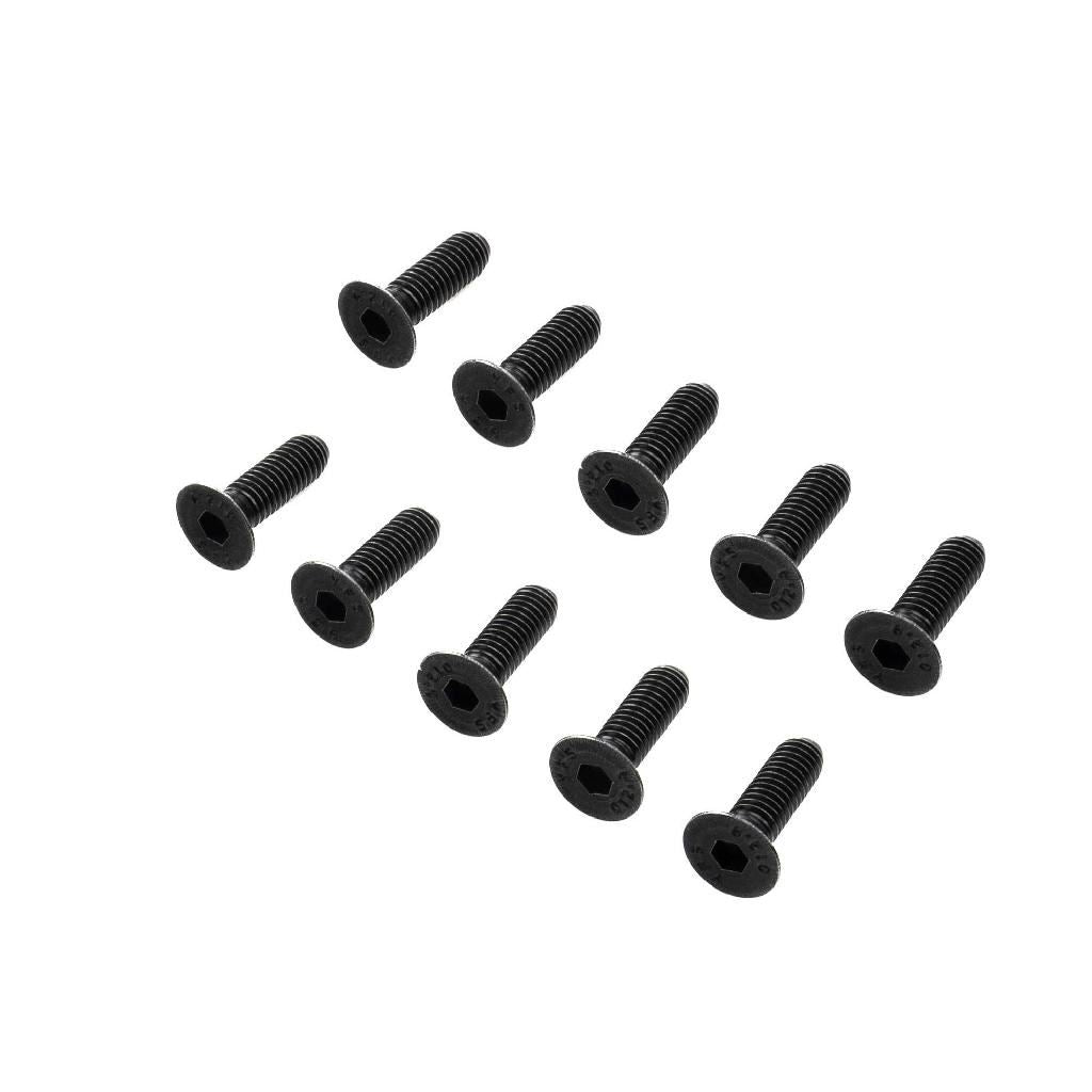 Losi Flat Head Screws, M6 X 20Mm Stl (10)