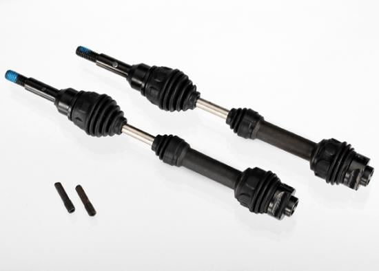 TRAXXAS Driveshafts, front, (steel constant-velocity) (assembled) Pr