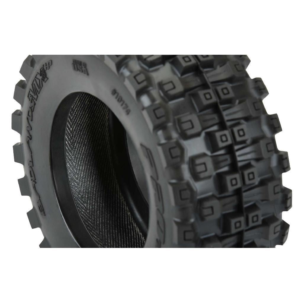 Proline 1/10 Badlands Mx28 Belted F/R 2.8In Mt Tres Mounted 12mm Blk