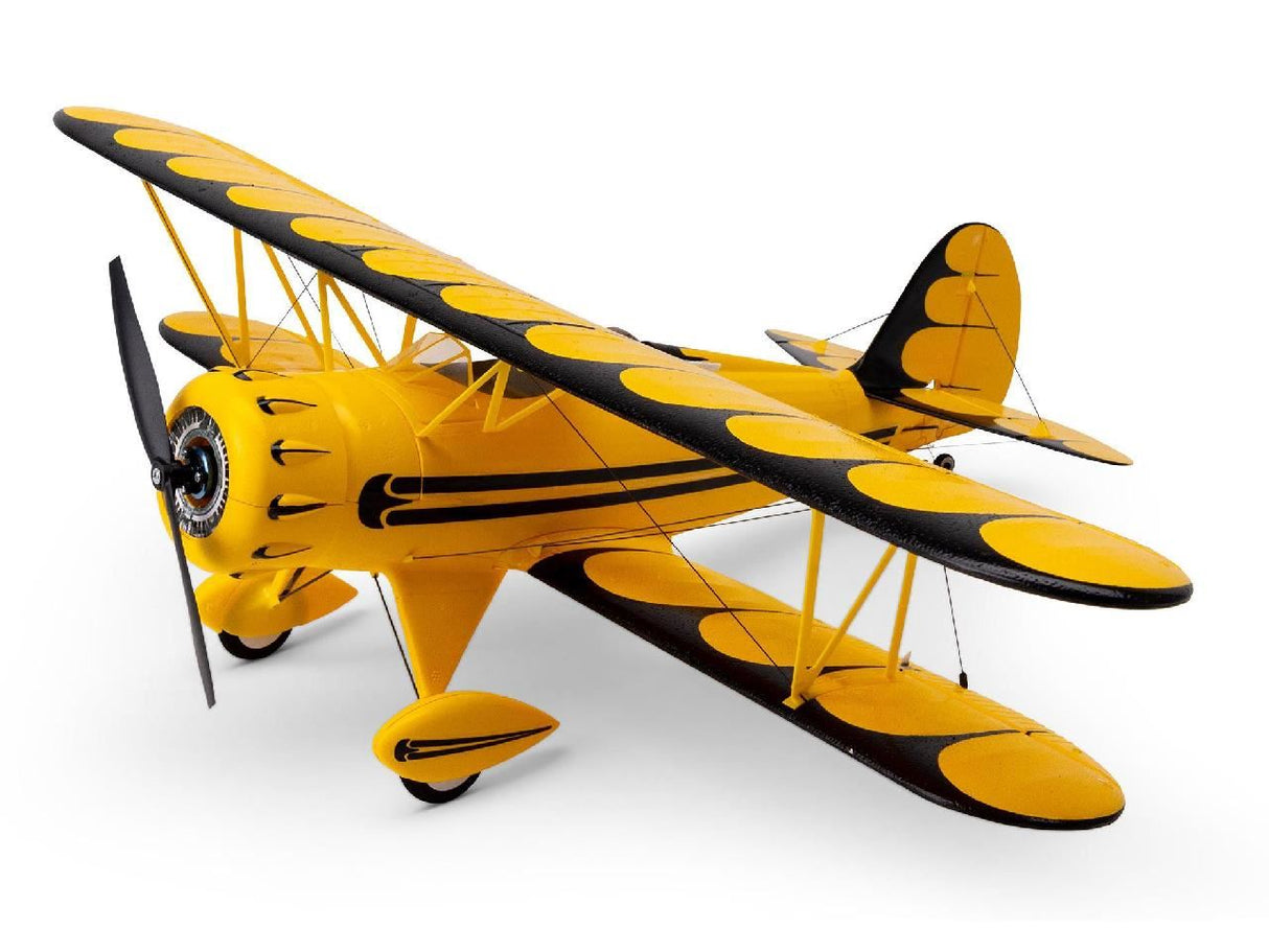 E Flite UMX WACO BNF Basic with AS3X and SAFE Select, Yellow
