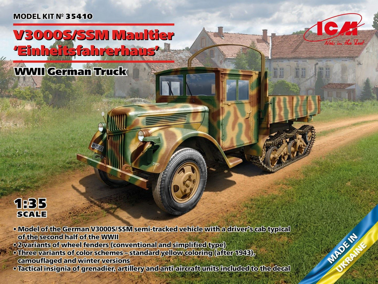 Icm V3000S/Ssm Maultier 'Einheitsfahrerhaus', Wwii German Truck