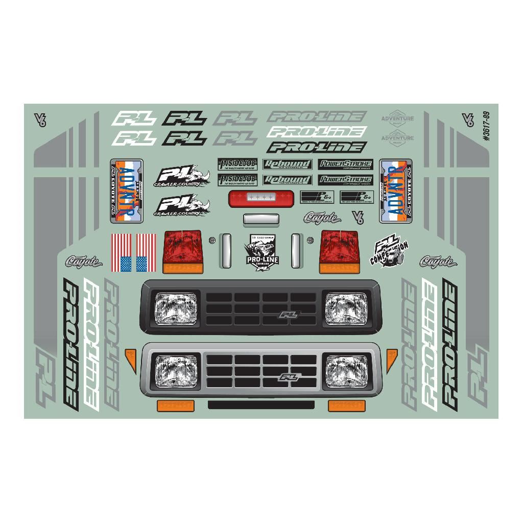 Proline 1/10 Coyote Hp Clear Body 12.3In Wheelbase Crawlers