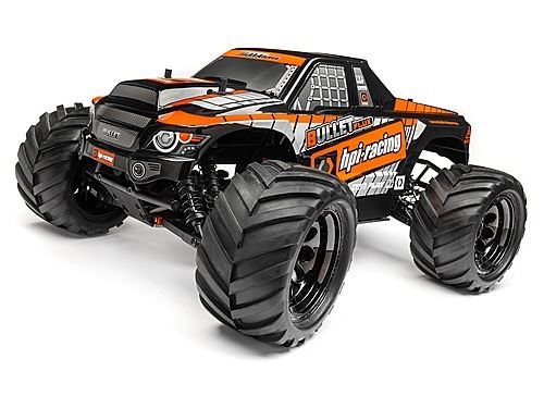 HPI Trimmed And Painted Bullet Flux Mt Body (Black)