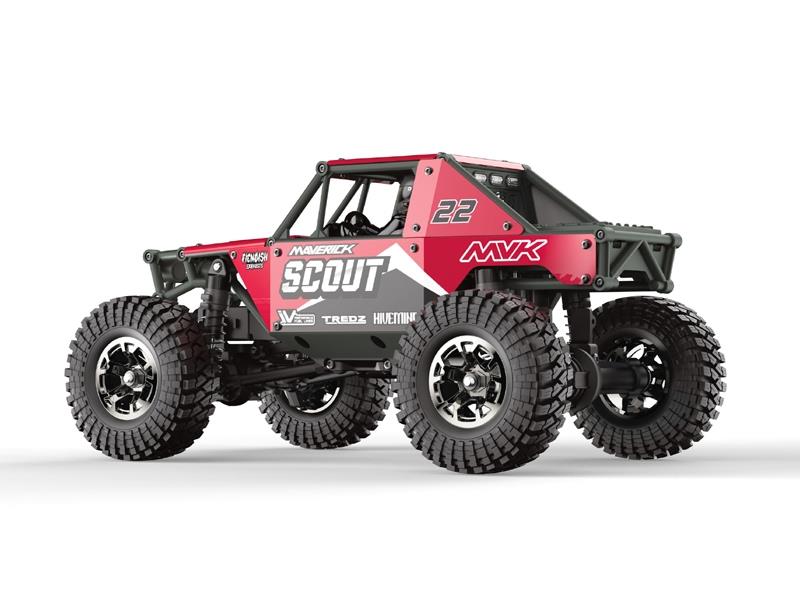 Scout-24 1/24Th Rock Crawler - Red