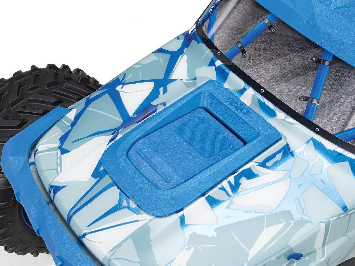 Arrma 1/8 Quake 4S Dsc 4X4 Rtr Monster Truck, White/Blue