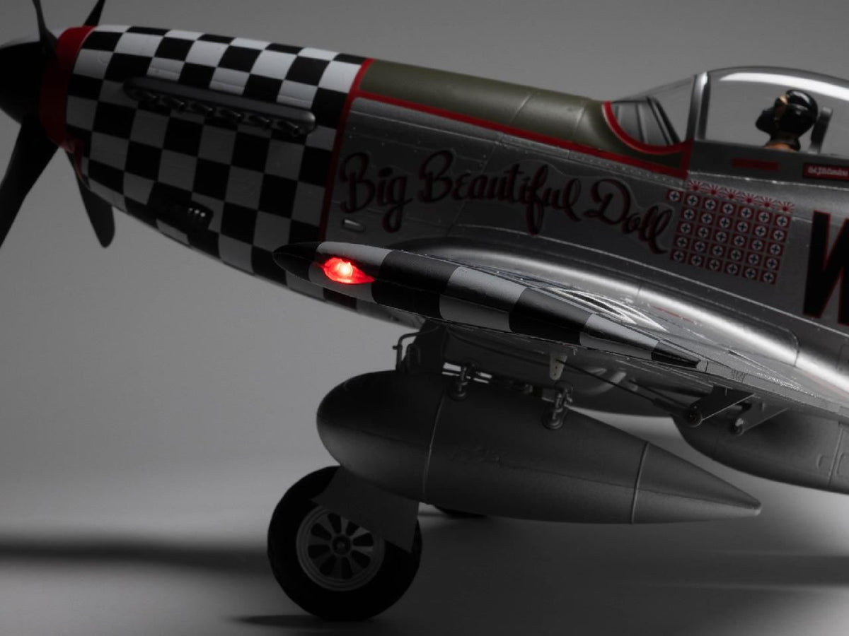 E Flite P-51D Mustang Inbig Beautiful Dollin 1.5M Pnp