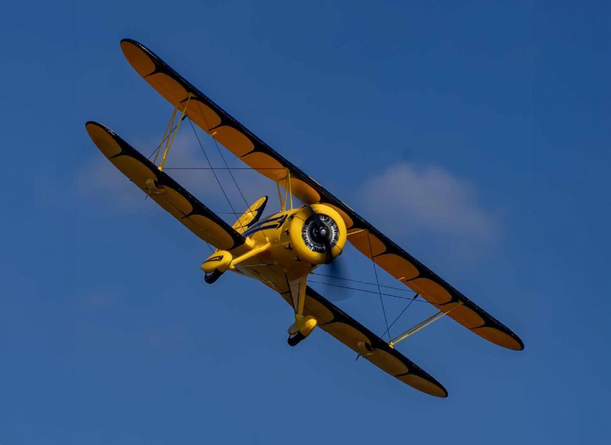 E Flite UMX WACO BNF Basic with AS3X and SAFE Select, Yellow