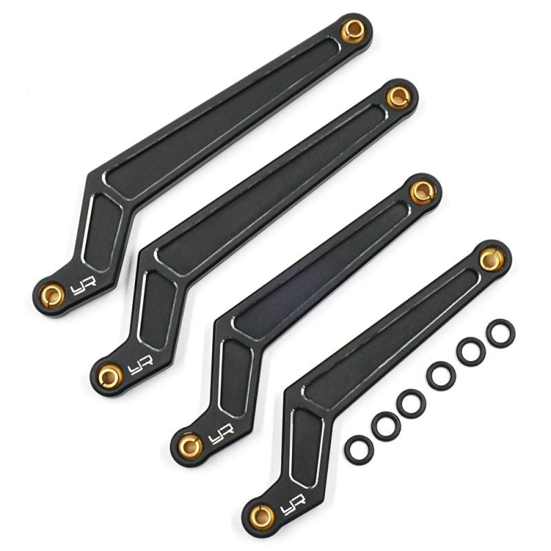 Yeah Racing Aluminum 7075 Hi-Clearance Links Lower for Tamiya CC02 Black