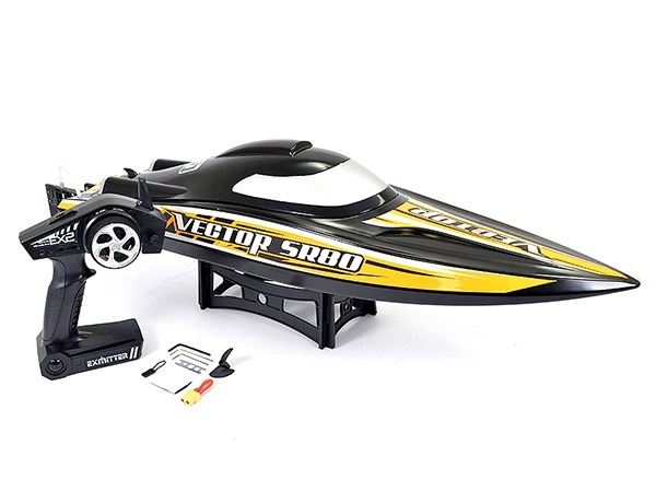 Volantex Vector Sr80 Brushless Boat (No Batt)- Black/Orange - V798-4