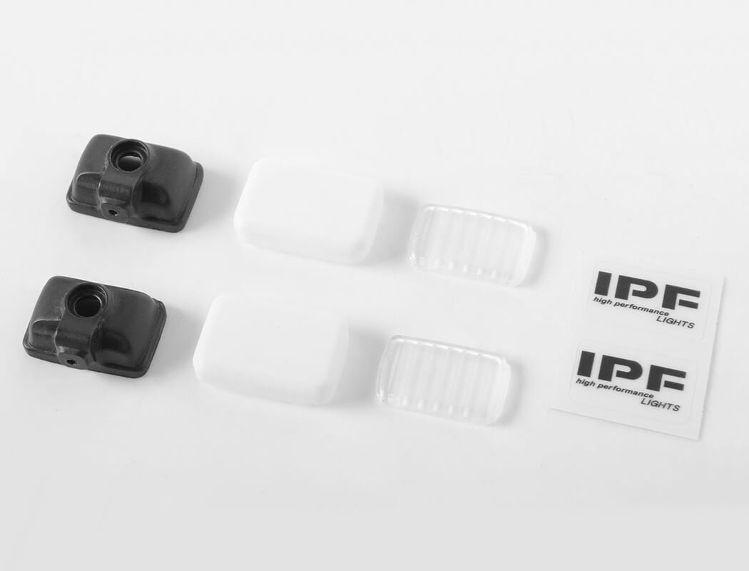 RC4WD RANCH FRONT GRILLE GUARD W/LIGHTS FOR TAMIYA 1/10 ISUZU MU TYPE X CC-01 (BLACK)