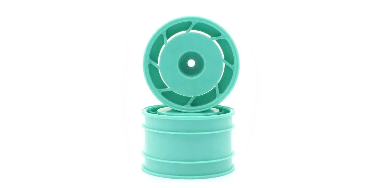 Kyosho 1:10 Ultima Rear Wheels 8D 50Mm (2) - Peppermint Green