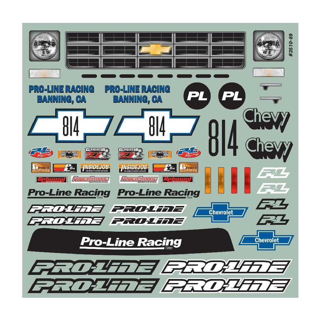 Proline 1/10 1978 Chevy C-10 Race Truck Clear Body: Short Course