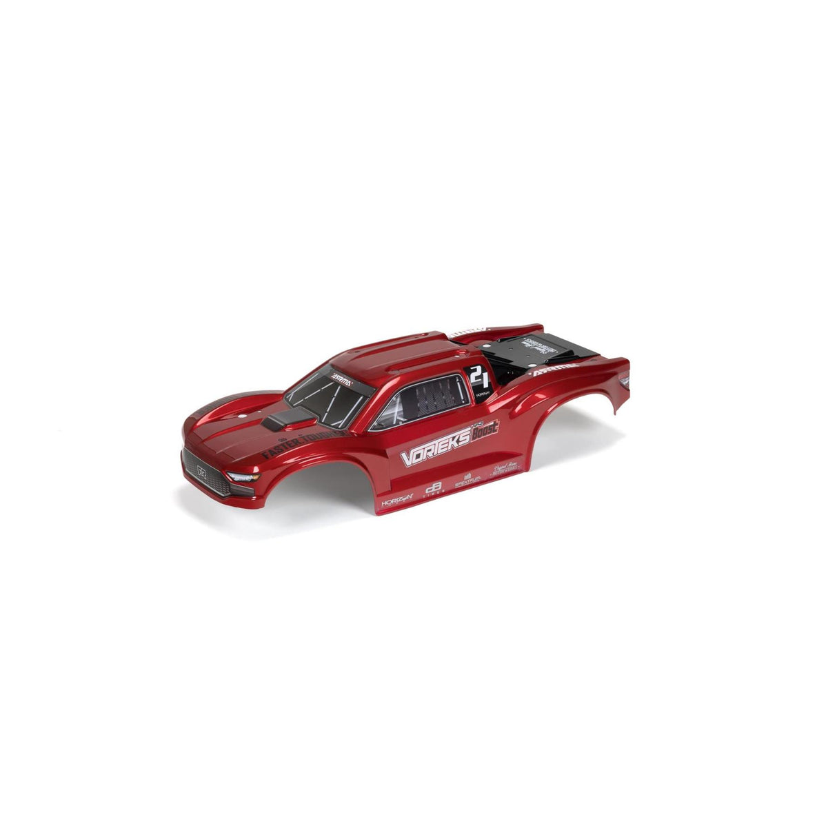 Arrma 1/10 VORTEKS 4X2 Painted Decaled Trimmed Body Red