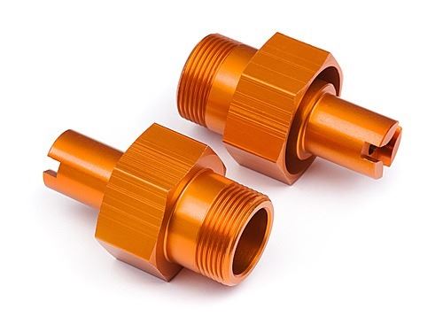 HPI 24mm Hd Front Hex Hub (Orange/2Pcs)