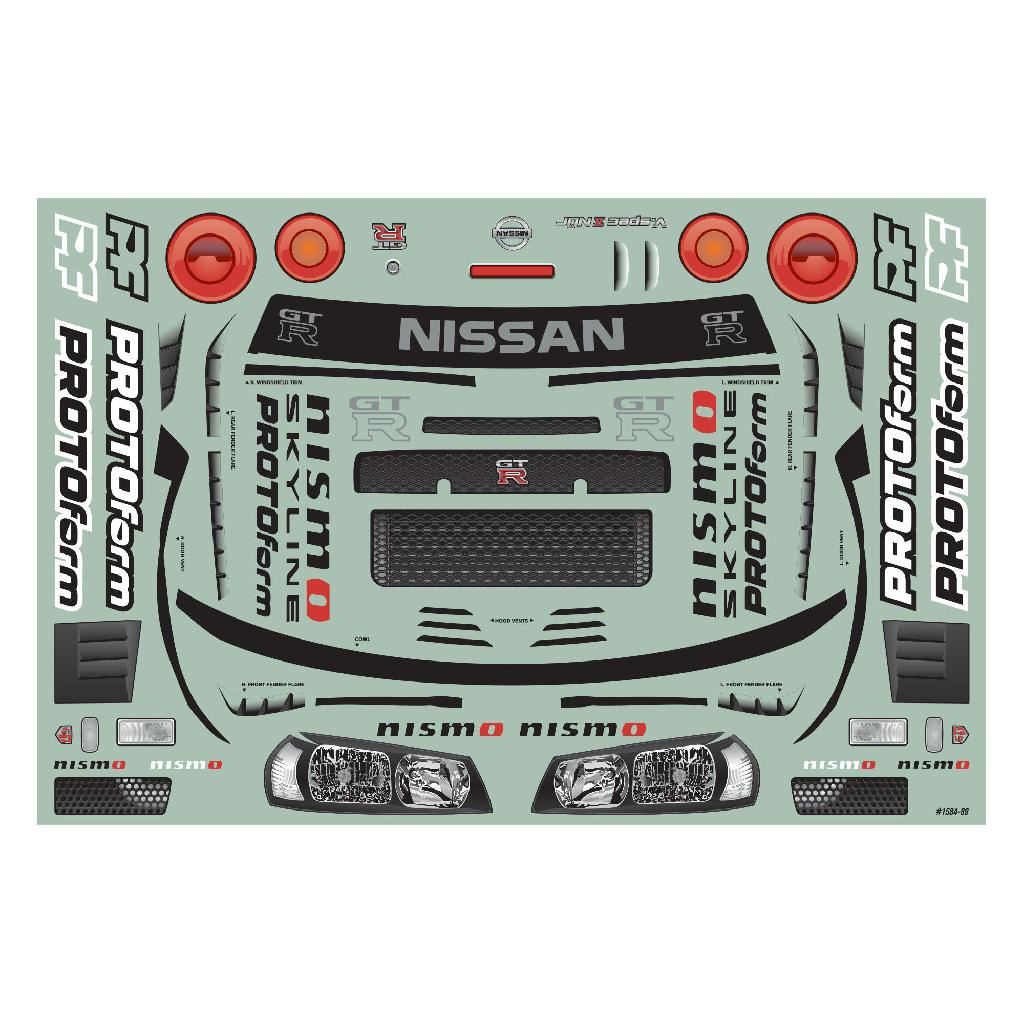 PRM 1/7 2002 Nissan Skyline GT-R R34 Clear Body: ARRMA Infractio