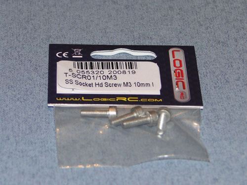 RACTIVE SS Socket Hd Screw M3 10mm Pk4