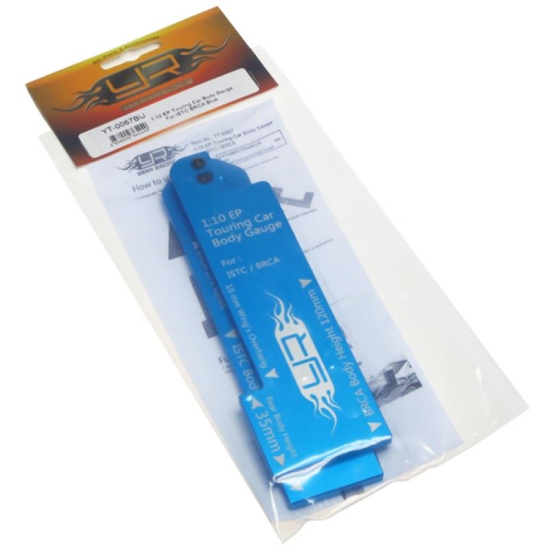 Yeah Racing 1/10 EP Touring Car Body Gauge For ISTC BRCA Blue