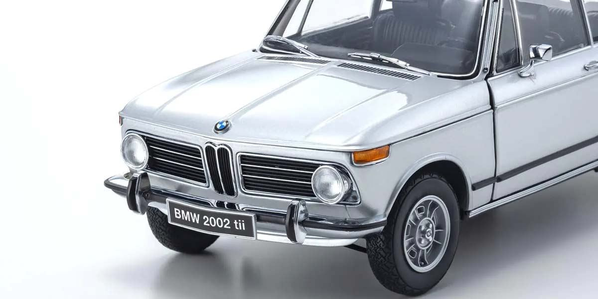 Kyosho 1:18 Bmw 2002 Tii 1972 Silver