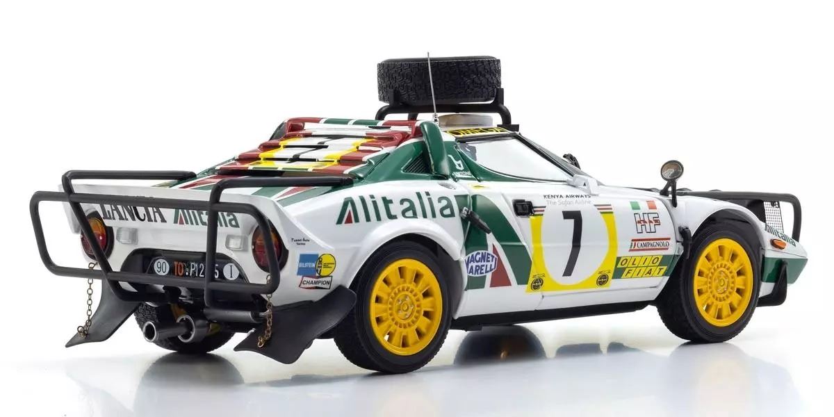 Kyosho 1:18 Lancia Stratos Hf S.Munari 3Rd Safari Rally 1977 Nr.7