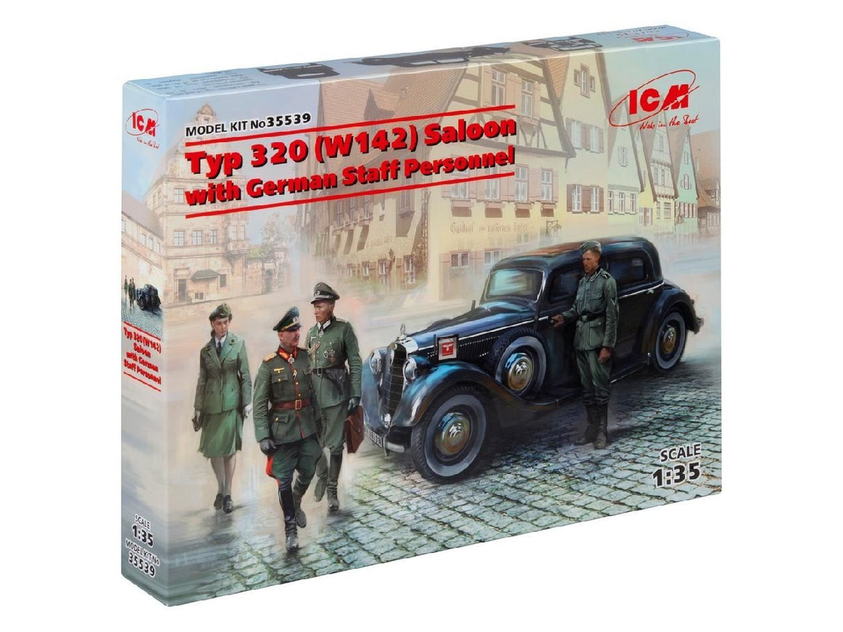 Icm Typ 320 (W142) Saloon With German Staff Personnel 4 Figures