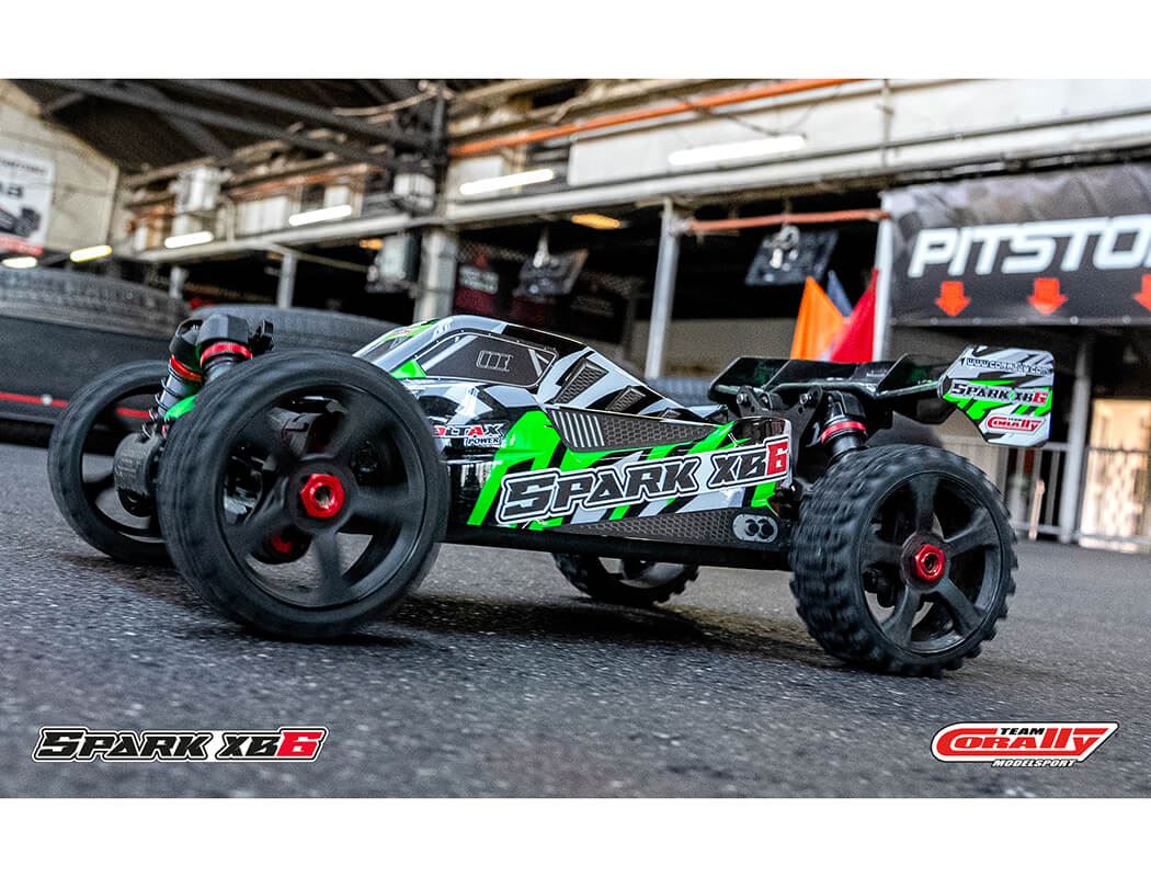 CORALLY SPARK XB6 6S BRUSHLESS BASHER BUGGY RTR - GREEN