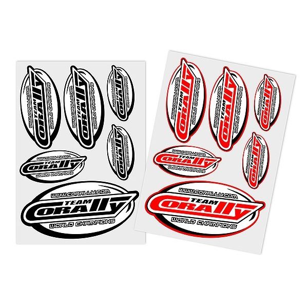 Corally Sponsor Sticker Sheet Corally Precut 105X148mm 2 Pcs