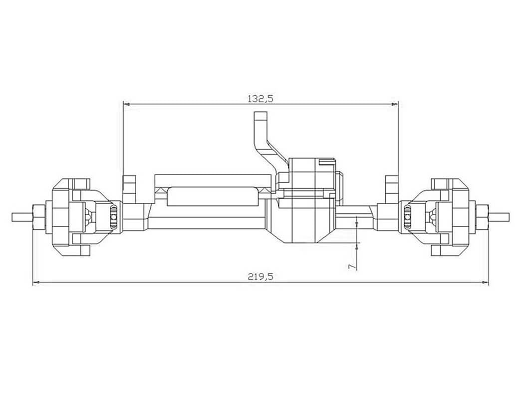 RC4WD BULLY 2 COMPETITION CRAWLER FRONT AXLE