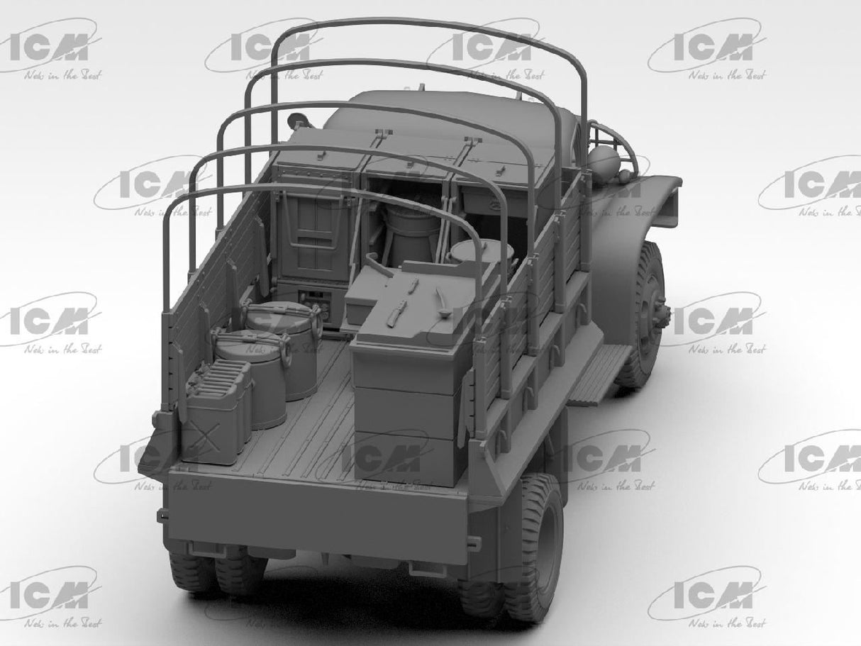 Icm Wwii U.S. Army Kitchen Truck With Accessories
