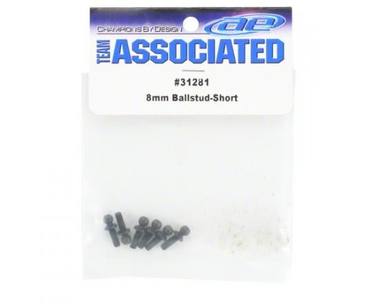 Team Associated Ballstud Short Neck 8mm (10) (TC5/6/6.2/7/7.1/7.2/10F6/12R6)