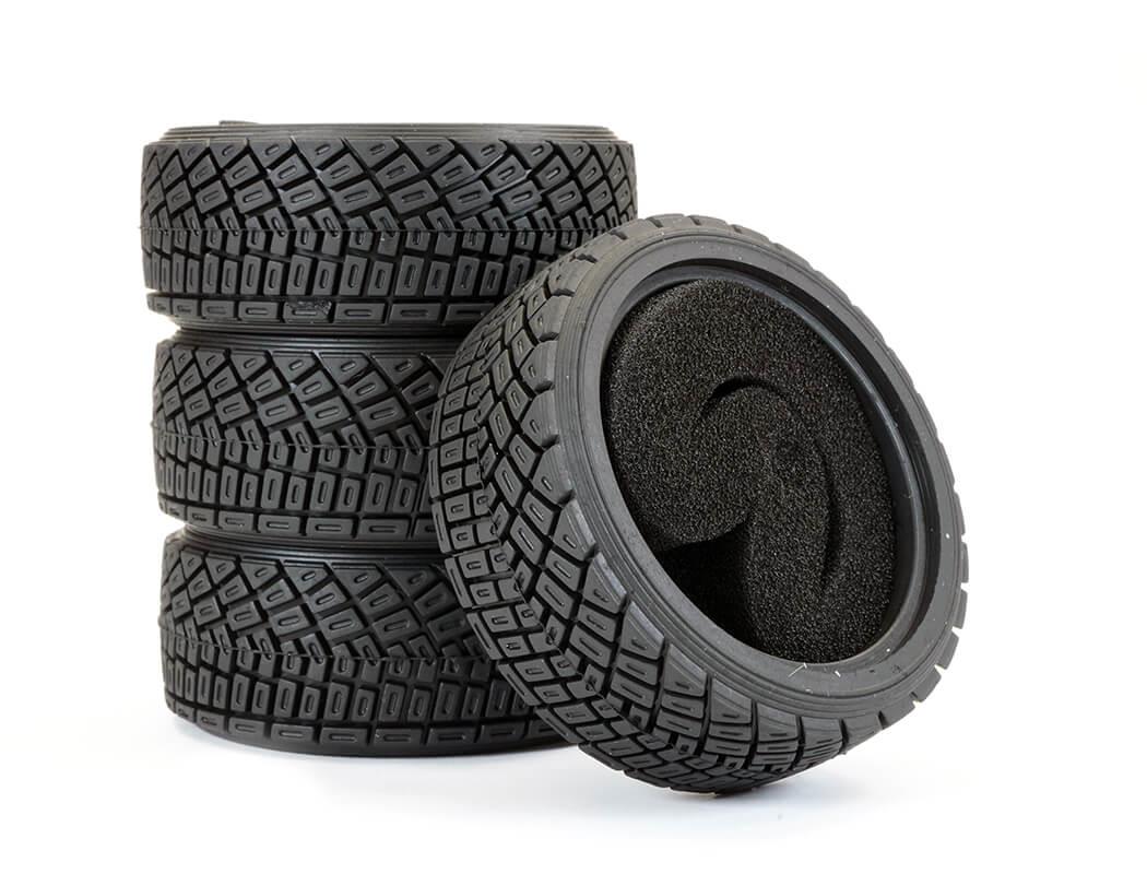 FASTRAX RALLY ANGLE TREAD TYRE SET (4) W/FOAM INSERTS