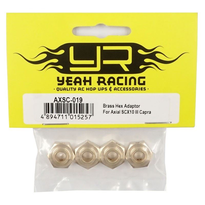 Yeah Racing Brass Hex Adaptor For Axial SCX10 III Capra