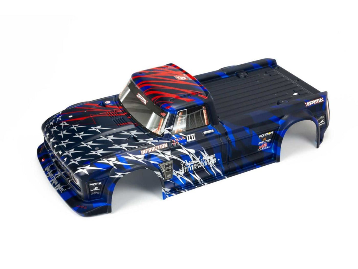 Arrma INFRACTION 6S BLX Painted Body Blue/Red