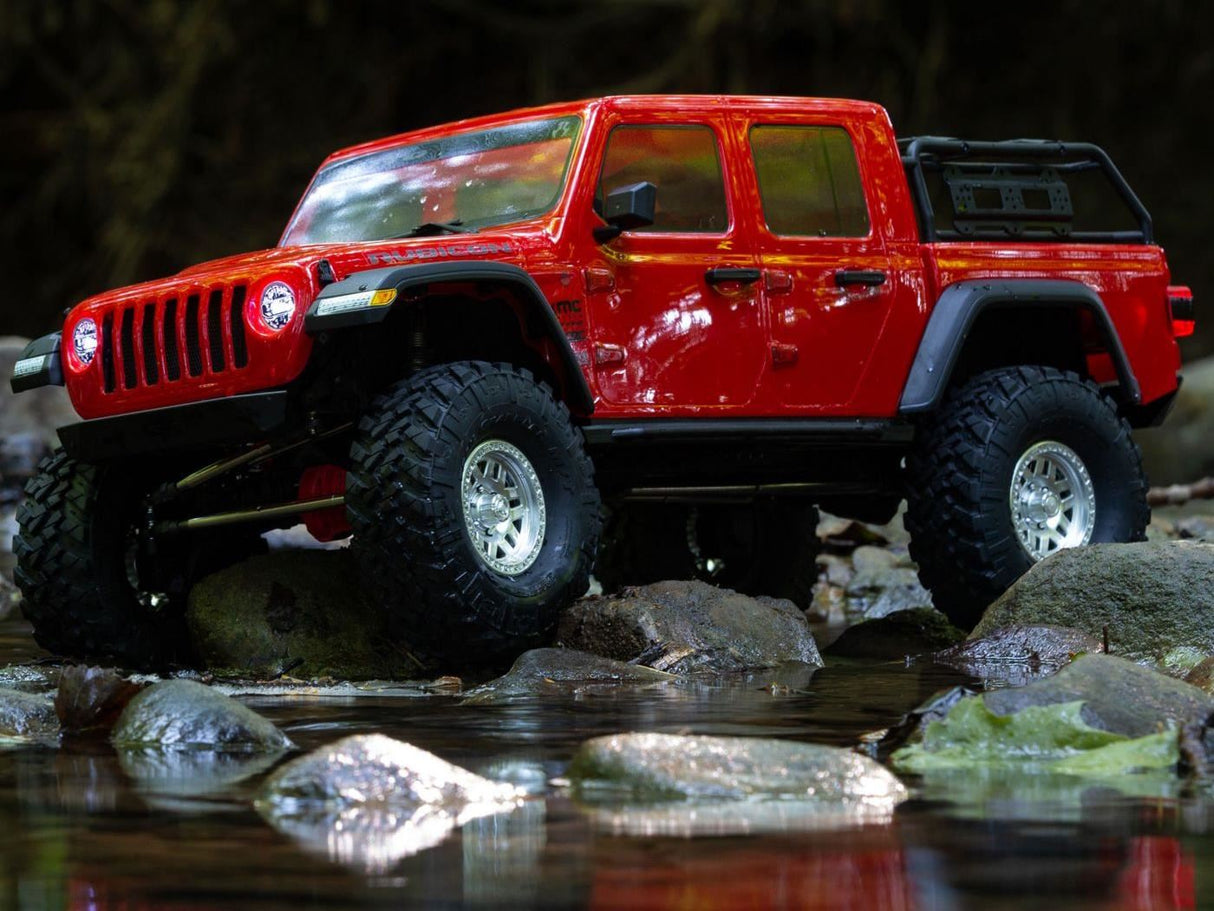 Axial 1/10 SCX10III Jeep JT Gladiator with Portals RTR, Red