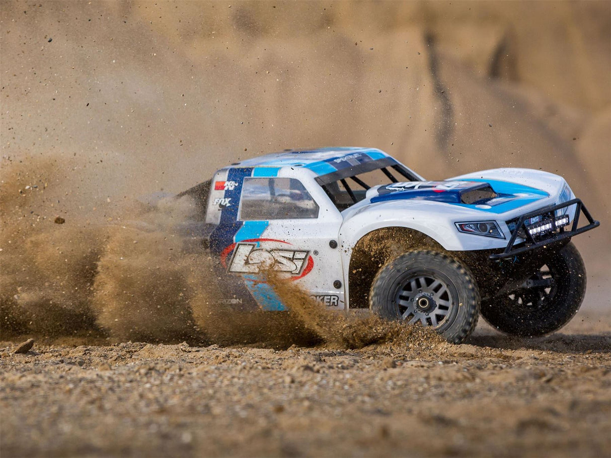 Losi 5IVE-T 2.0 V2: 1/5 4wd SCT Gas BND: Gry/Blu/Wht