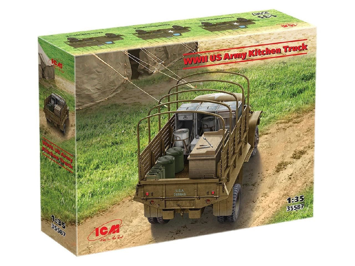 Icm Wwii U.S. Army Kitchen Truck With Accessories