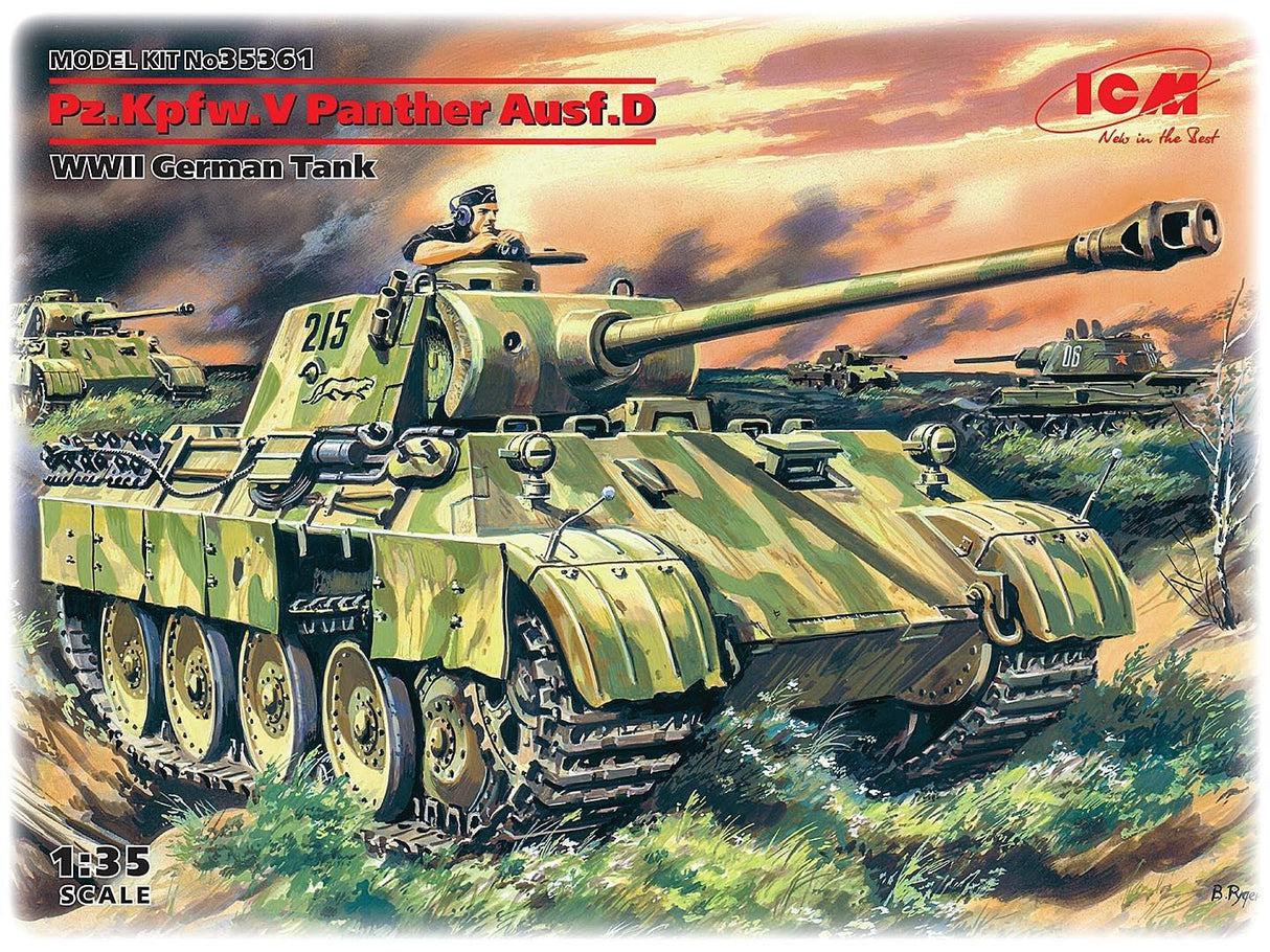 Icm Pz.Kpfw.V Panther Ausf.D, Wwii German Tank