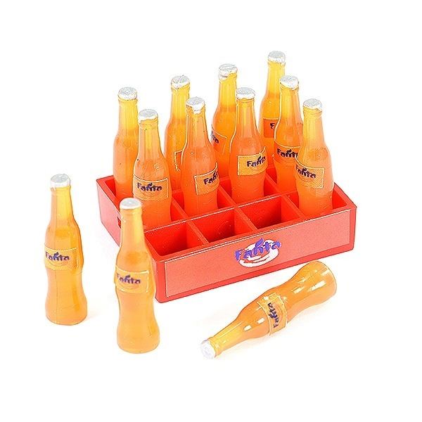 FASTRAX SCALE SOFT DRINK CRATE W/BOTTLES ORANGE