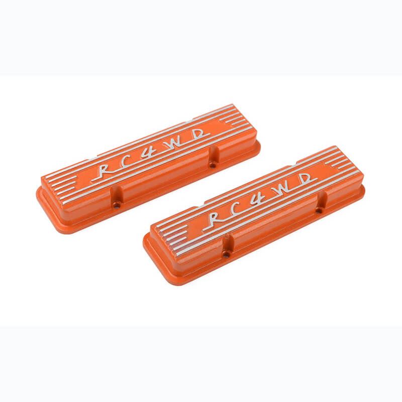 Rc4Wd Aluminium Valve Covers For Scale V8 Engine (Orange)