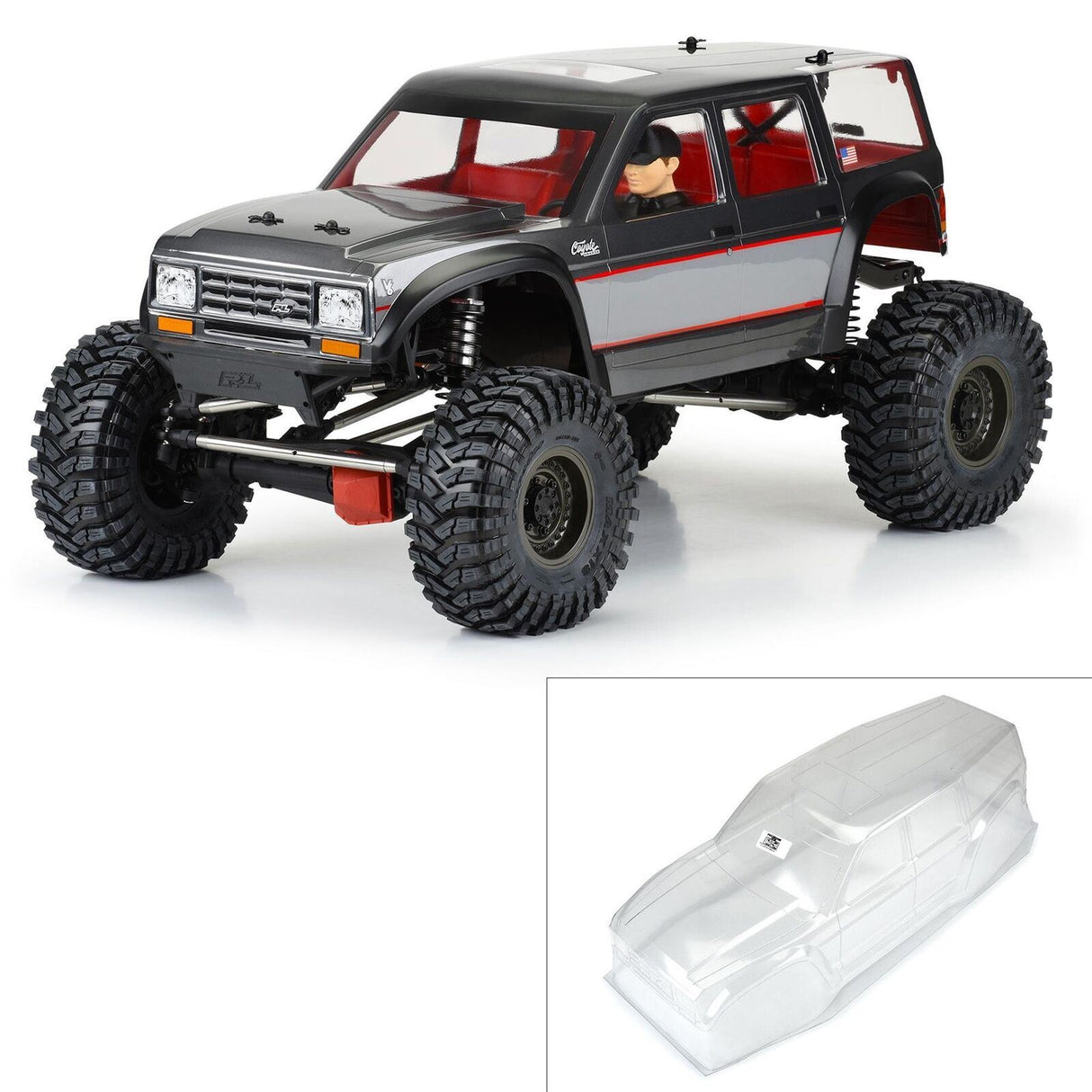 Proline 1/6 Coyote Grande Clear Body: Scx6