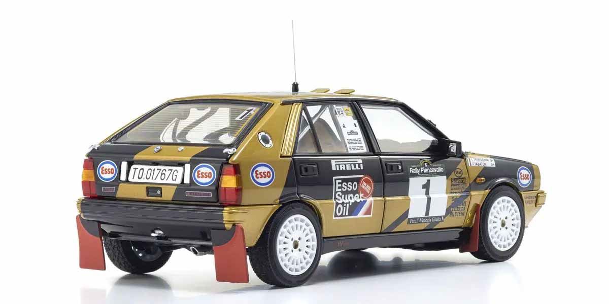 Kyosho 1:18 Lancia Delta Hf 4Wd Rally Piancavallo 1987 Esso Nr.1