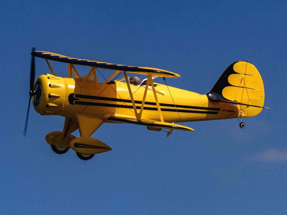 E Flite UMX WACO BNF Basic with AS3X and SAFE Select, Yellow