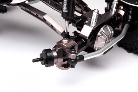 GMADE ALUMINIUM ZERO ACKERMAN KNUCKLE ARM (TITANIUM GREY) PR