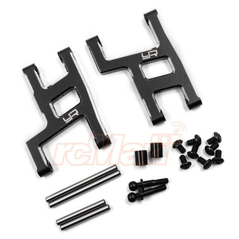 Yeah Racing Aluminum Rear Suspension Arm Set For Tamiya WR02CB Black